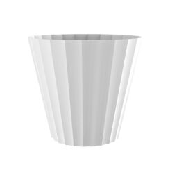 Vaso dórico moldado por injeção, COR branca, Ø22 x 20 cm