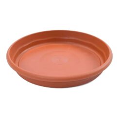 Prato de injeção COR terracota Ø26 cm para vaso ref: 74861