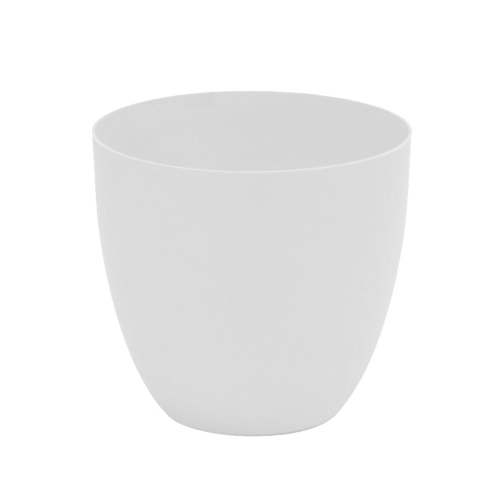 Vaso moldado por injeção, modelo tigela, COR blanco, Ø22 cm