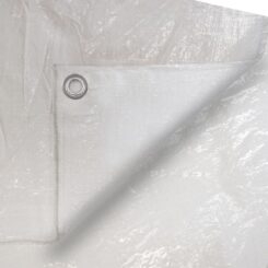 Lona dupla face de polietileno, COR branco, densidade 90 g/m², 4 x 5 m