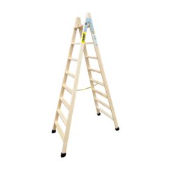 Escadote de madeira degraus largos 214cm altura BLD-8 plabell