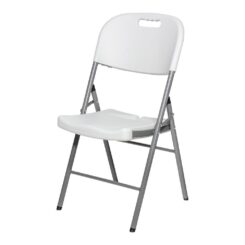 Cadeira dobrável branca 86,5 x 47 x 54 cm