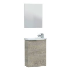 Móveis 40 1 porta + espelho + lavatório compacta
