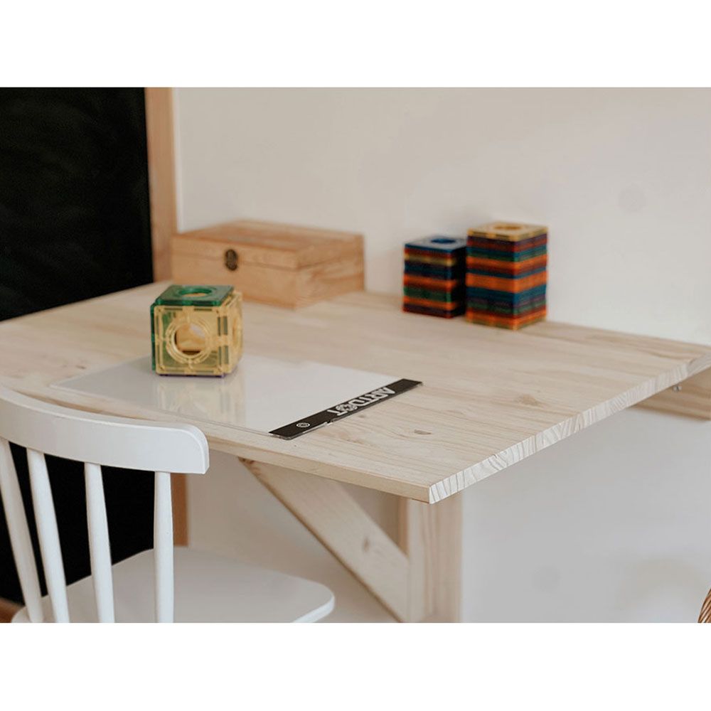 Mesa de parede dobrável de madeira, 79 x 59 x 2 cm - Image 7
