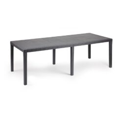 Mesa extensível queen, COR antracite, para USO externo, 90 x 150 - 220 x 72 cm