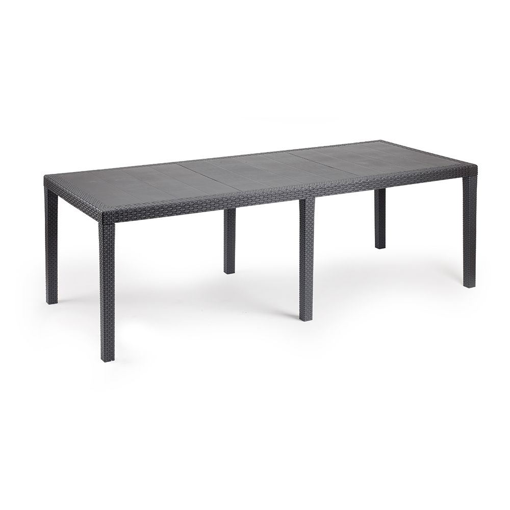 Mesa extensível queen, COR antracite, para USO externo, 90 x 150 - 220 x 72 cm