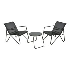 KIT 3 peças de jardim em metal antracite