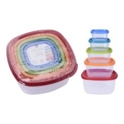 KIT de 5 recipientes de plástico