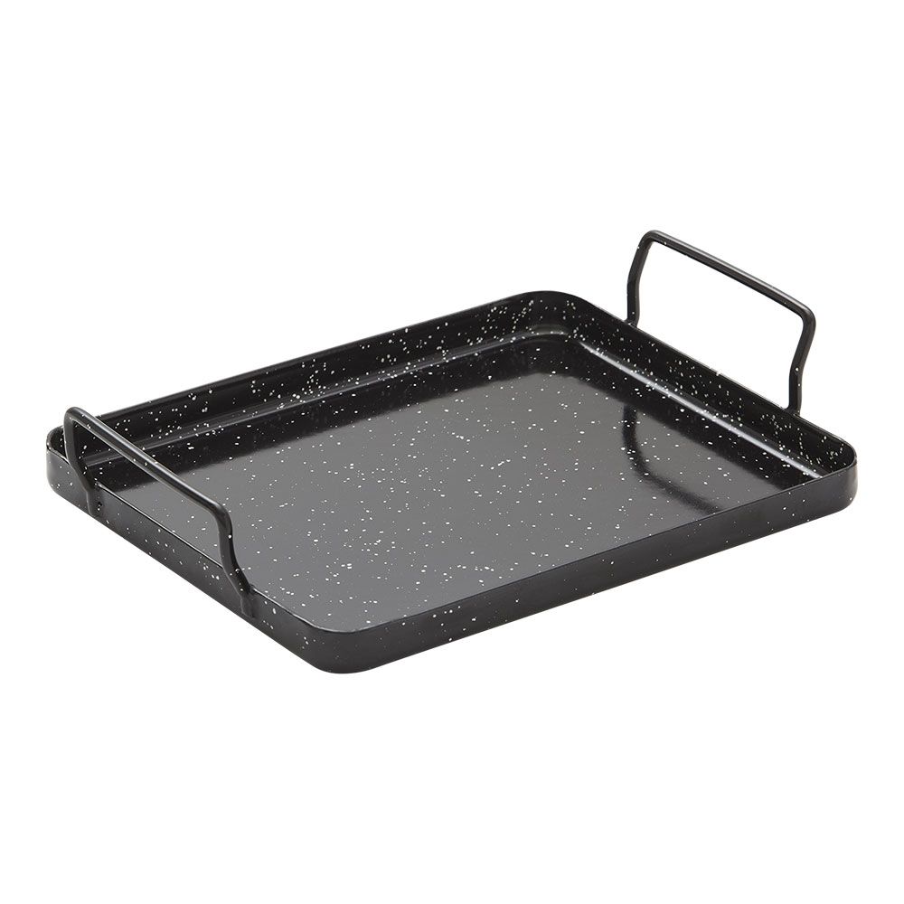 Bandeja de aço esmaltado para forno 17 x 21 x 1,5 cm