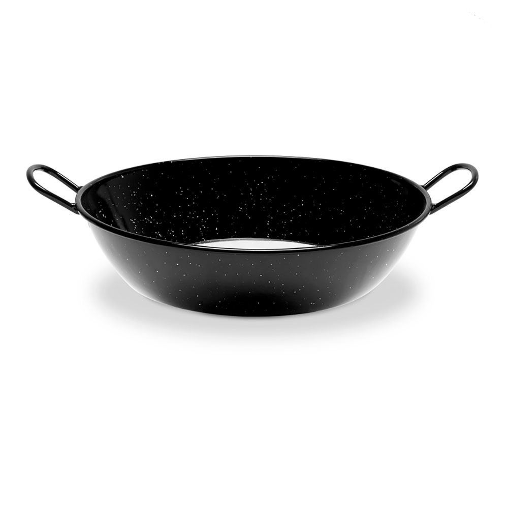Frigideira funda esmaltada com pegas para indução-vitrocerâmica Ø36cm. vaello