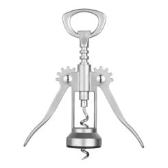 Saca rolhas deluxe aço inoxidavel modelo charles de gaules 15 cm