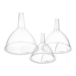 FUNIS DE PLÁSTICO TRANSPARENTE Ø10 cm / Ø12 cm / Ø12 cm, 3 uds