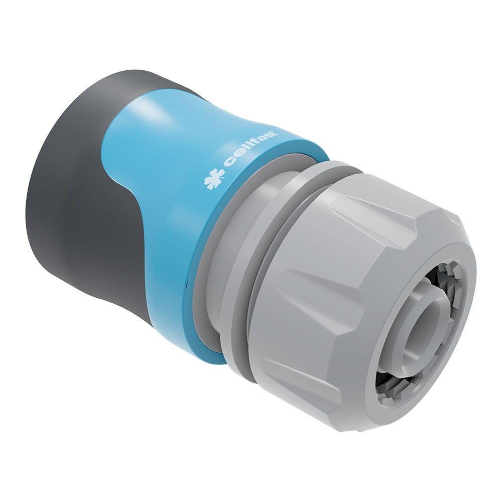 Conector rápido de mangueira de 6 barras safetouch cellpro de fluxo de água, ½ polegada - 5/8 polegadas, blister