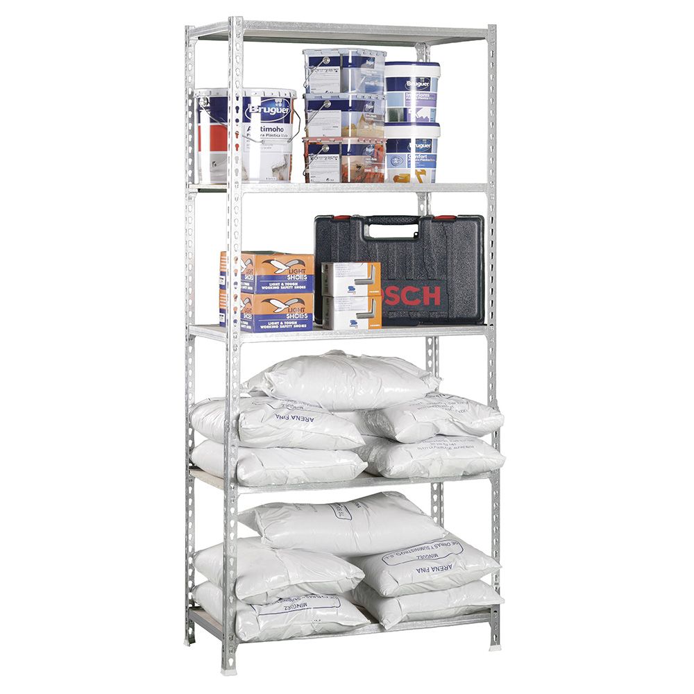 Estante madeira 167.4x71x31cm 5E galva/madeira 75KG simon rack - Image 2