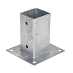 Fixação metálica quadrada 7 x 7 cm