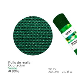 Malha de ocultação verde, 90 g/m², 2 x 50 m