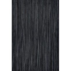 Cerca sintética, cinza e preta fency wick, 1 x 3 m