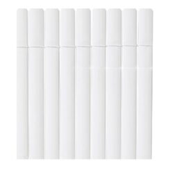 Tela de junco dupla face em PVC branco, 1 x 3 m