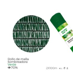 Tela de sombreamento verde em rolo, 2 x 100 m