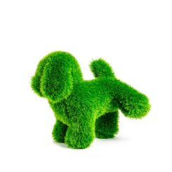 Figura de relva, cão pata, 24 x 35 x 35 cm