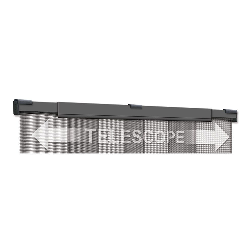 SCHELLENBERG Cortina mosquiteira telescópica, antracite, 4 peças, 105-130 x 250 cm - Image 2