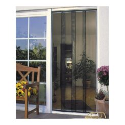 SCHELLENBERG Rede mosquiteira em tiras para porta, antracite, 100 x 220 cm