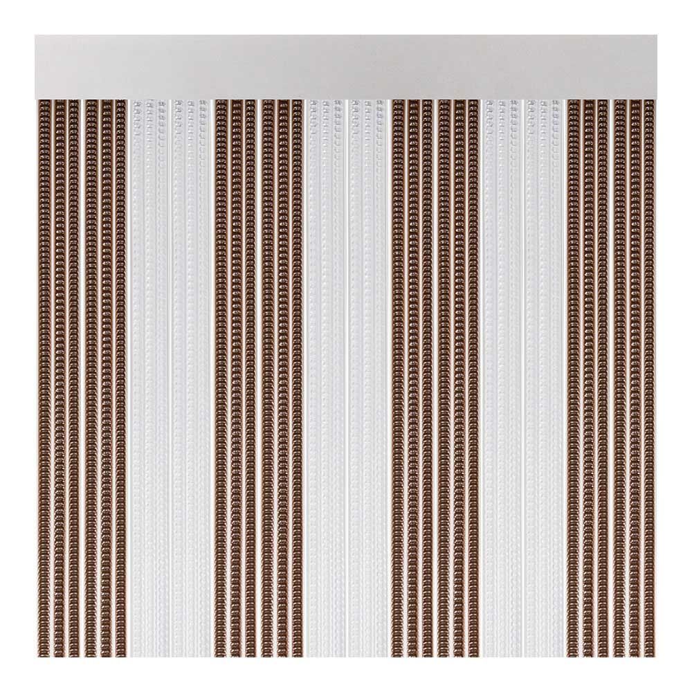 Cortina de porta modelo lisboa, COR marrom-cristal, 90 x 210 cm