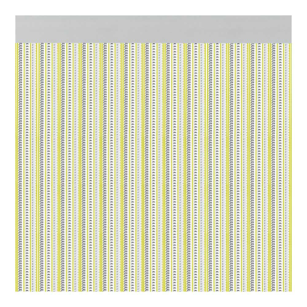 Cortina de porta modelo brescia, amarela, 90 x 210 cm