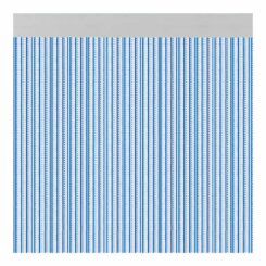 Cortina de porta modelo brescia, azul, 90 x 210 cm