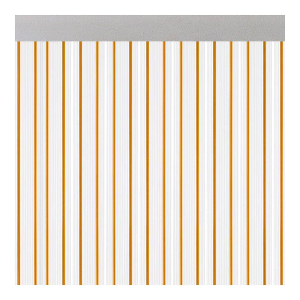 Cortina de porta modelo ferrara, transparente COR MEL, 90 x 210 cm
