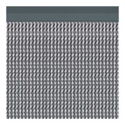 Cortina de porta modelo manacor, COR prata, 90 x 210 cm
