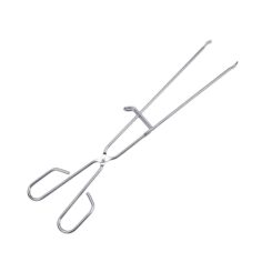 Pinça para churrasco em aço inoxidável com trava, 45 cm