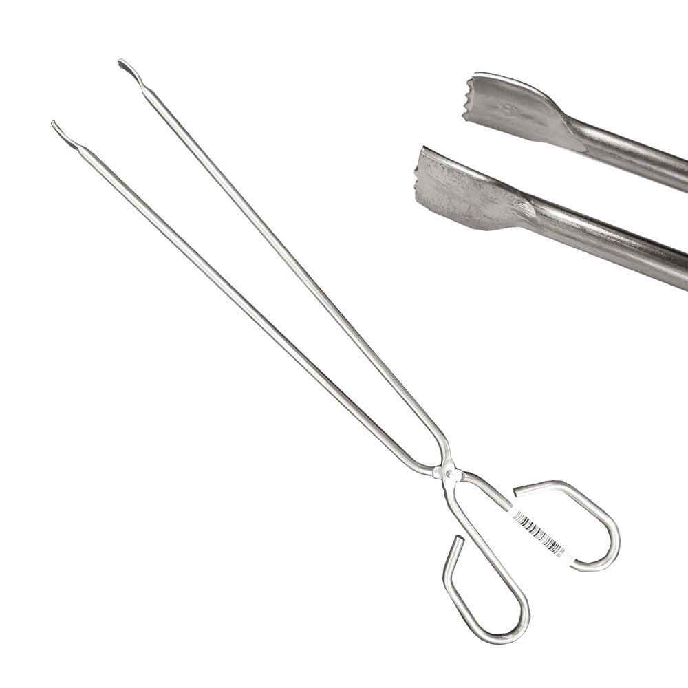 Pinça para carne de aço inoxidável de 35 cm