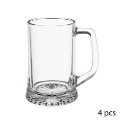 Canecas de cerveja de vidro de 32 cl, 4 UDS