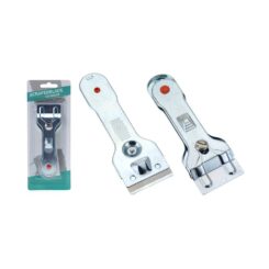 Raspador para vitroceramicas em metal cromado 14 cm