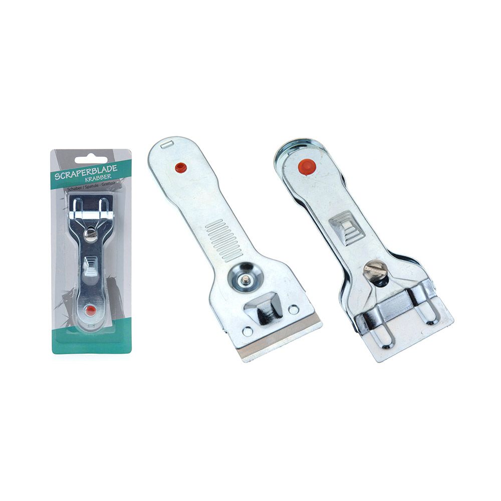 Raspador para vitroceramicas em metal cromado 14 cm