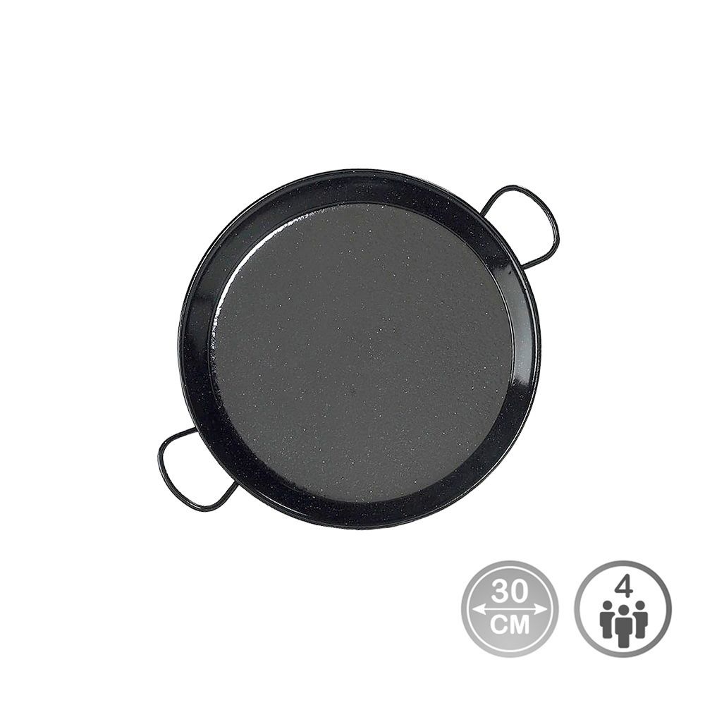 Frigideira para paelha tradicional em aço esmaltado Ø30cm (4 pessoas). vaello
