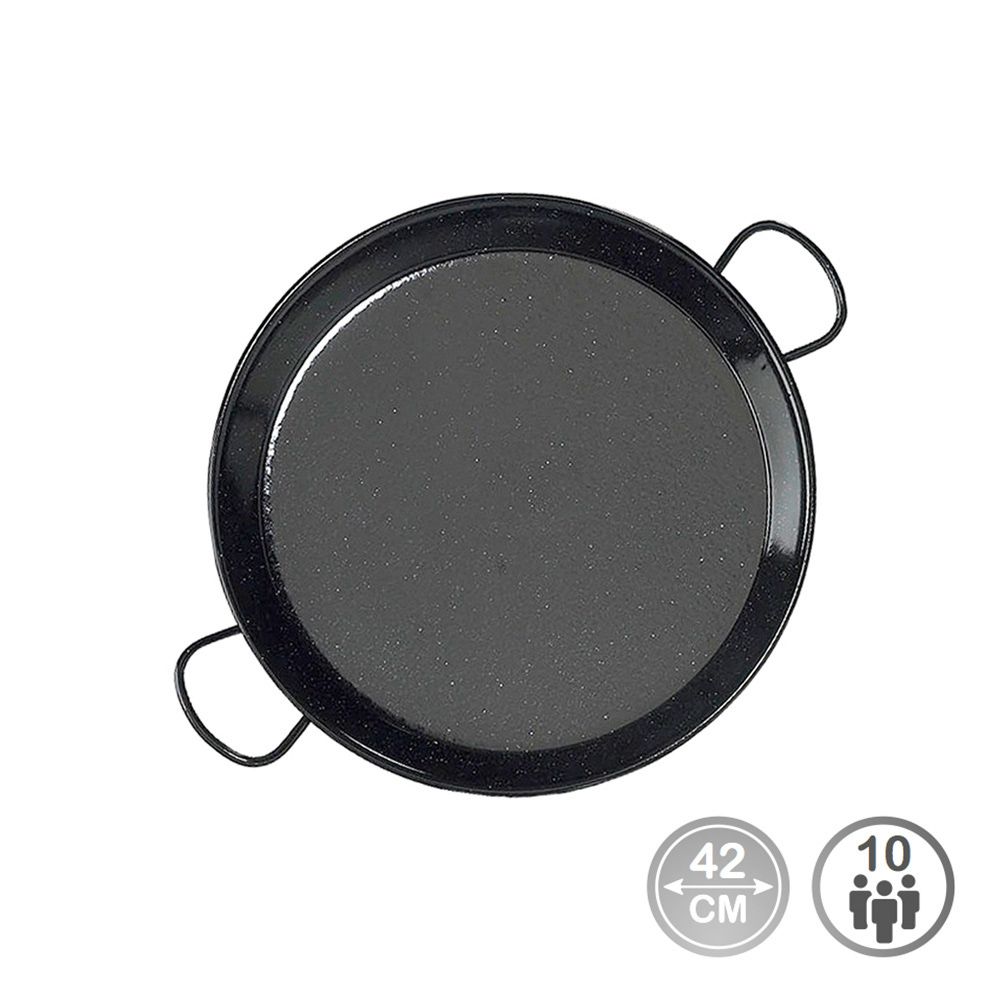 Frigideira para paelha tradicional em aço esmaltado Ø42cm (10 pessoas). vaello