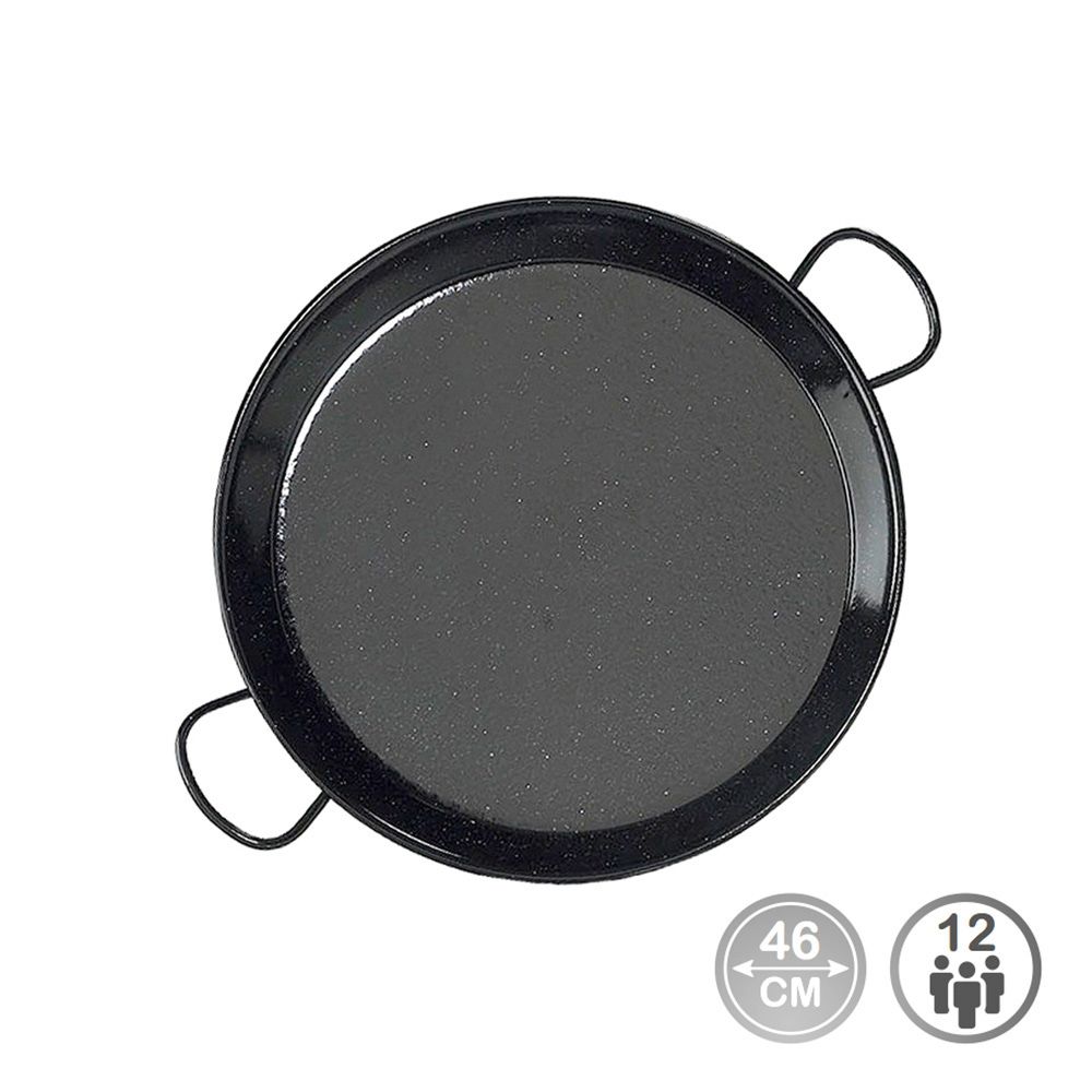 Frigideira para paelha tradicional em aço esmaltado Ø46cm (12 pessoas). vaello