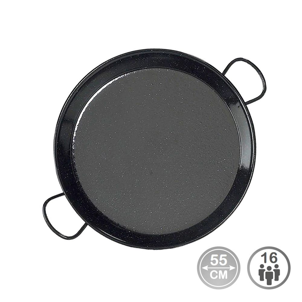 Frigideira para paelha tradicional em aço esmaltado Ø55cm (16 pessoas). vaello