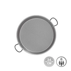 Frigideira paelha tradicional de aço polido Ø34cm (para 6 pessoas). vaello