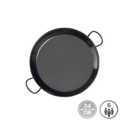 VAELLO Panela de paella esmaltada para placa de indução e cerâmica ø34 cm (6 pessoas)