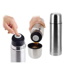 EXCELLENT HOUSEWARE Garrafa térmica de aço inoxidável de 1 l