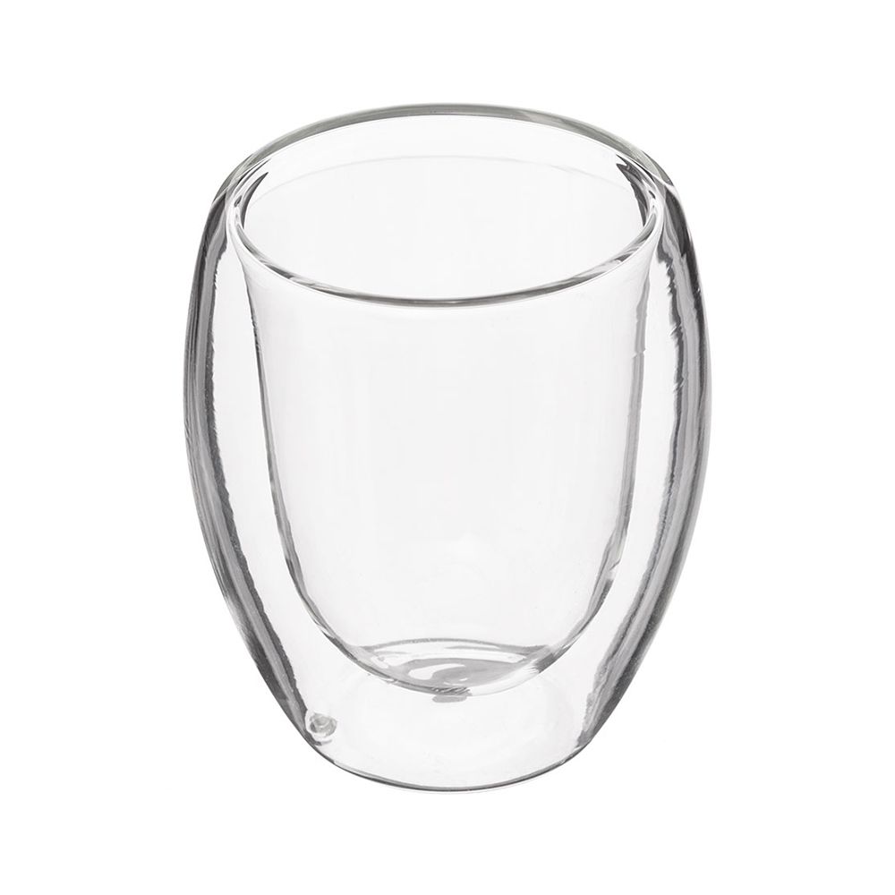Xícaras de café de vidro de parede dupla, 7 cl, 2 UDS