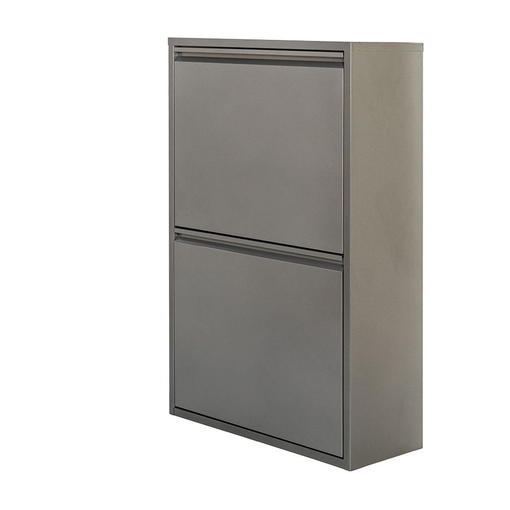 Armario metalico reciclagem 4 gavetas cinzento 92 x 60 x 25 cm - Image 2