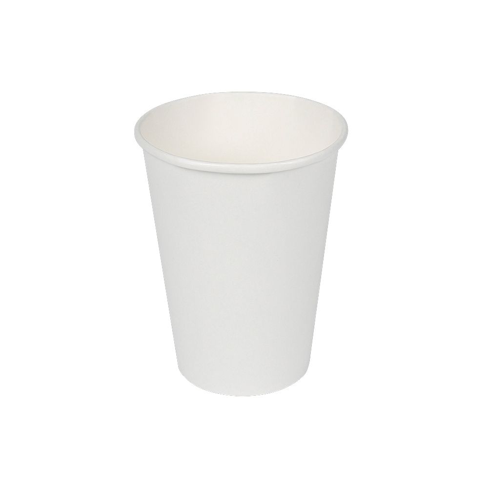 Copos de papelão branco de 330cc, 12 UDS