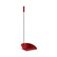 Pá com cabo e lábio de borracha vermelho & branco