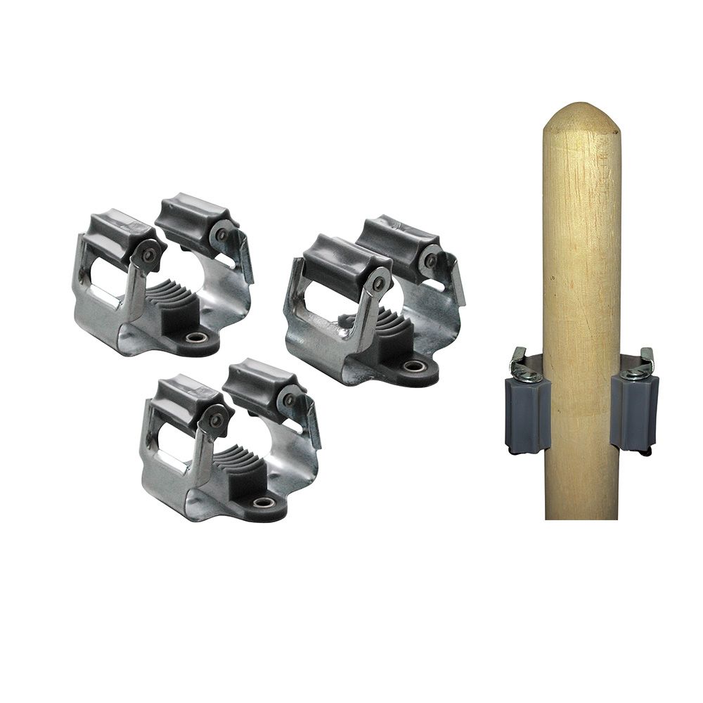 Conjunto de 3 suportes de vassoura 5,5x5x4,5cm