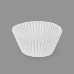 Formas de papel branco para cupcakes, Ø4,8 x 3,4 cm, blister 60 UDS