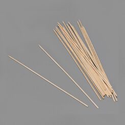 Espetos de madeira higiênicos, 2 x 250 mm, blister 100 UDS
